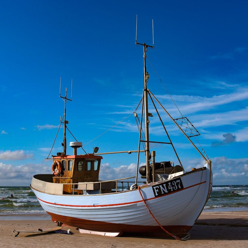 Gestrandetes Boot