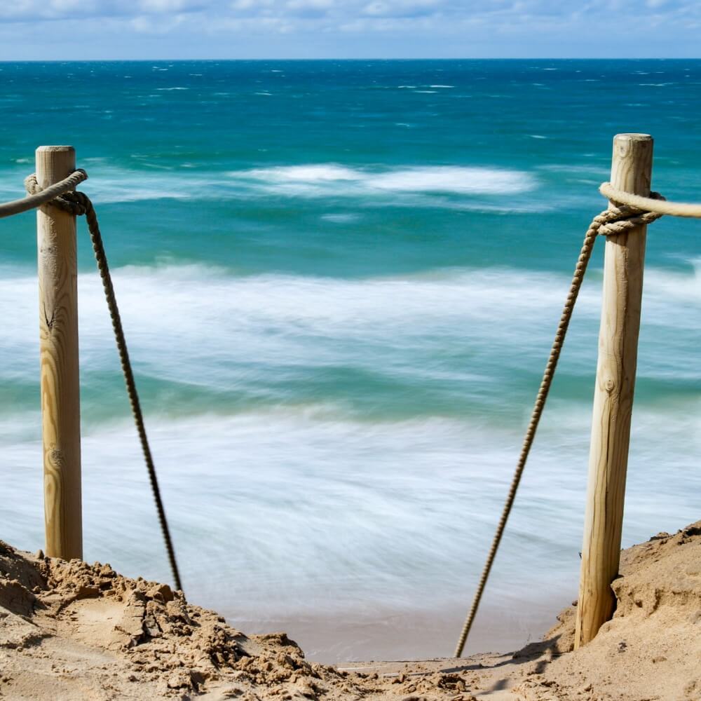 Leiter zum blauen Meer